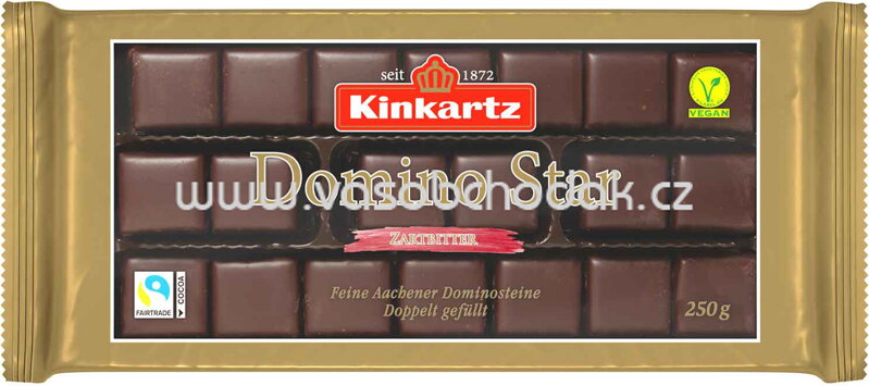 Kinkartz Domino Star Zartbitter, 250g Kinkartz Domino Star Zartbitter, 250g