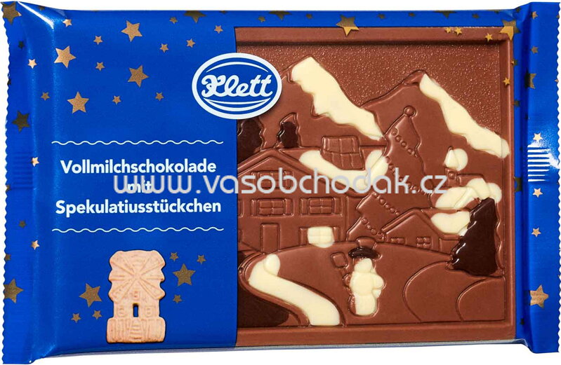 Klett Weihnachtstafel Winterlandschaft Vollmilch, 100g