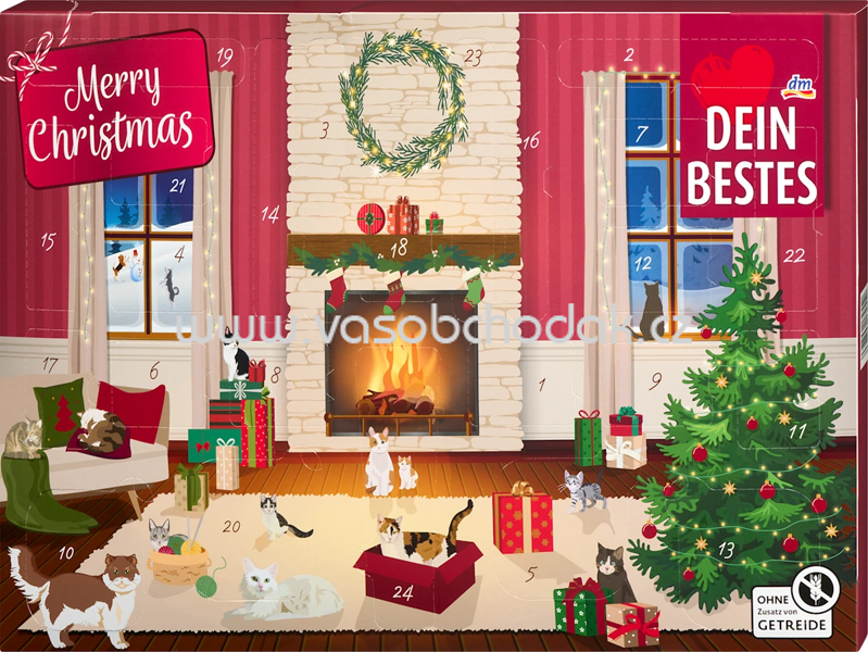 Dein Bestes Adventskalender 2025 - merry christmas für Katzen, 1 St Dein Bestes Adventskalender 2025 - merry christmas für Katzen, 1 St