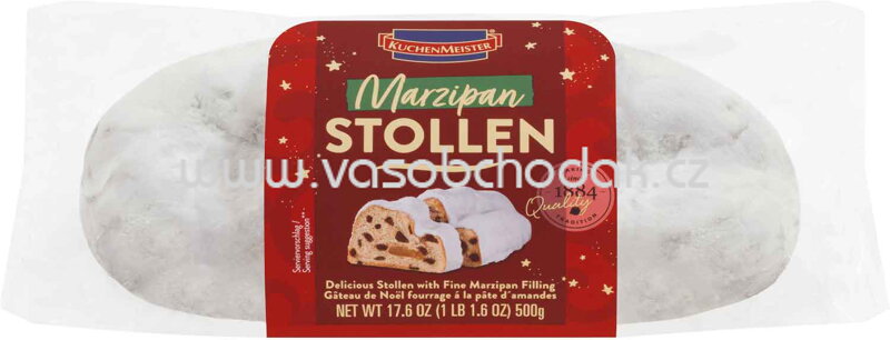 KuchenMeister Stollen Marzipan, 500g KuchenMeister Stollen Marzipan, 500g