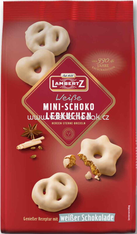 Lambertz Mini Schoko Lebkuchen Weiße Schokolade, 300g Lambertz Mini Schoko Lebkuchen Weiße Schokolade, 300g