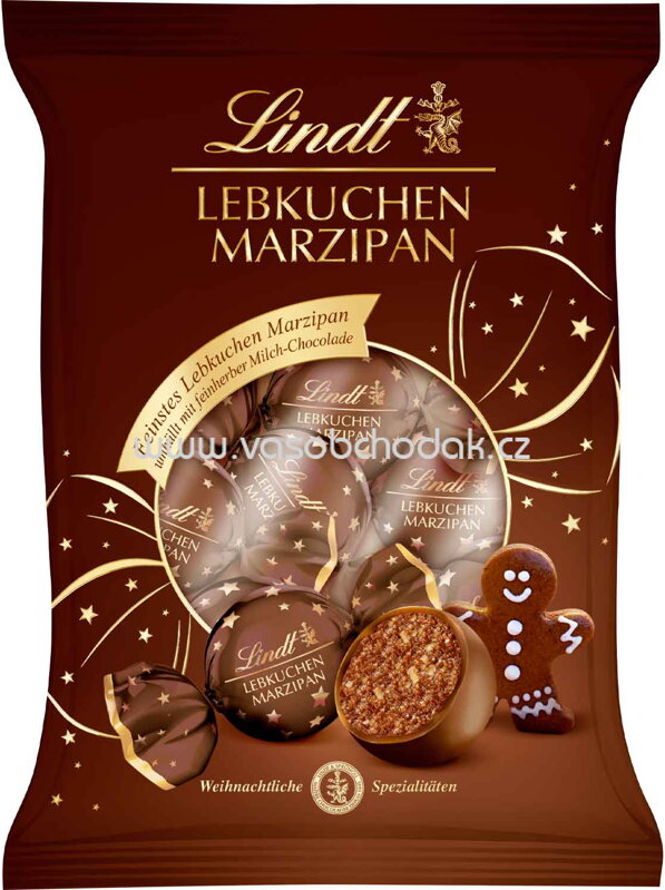 Lindt Lebkuchen Marzipan Kugeln, 100g