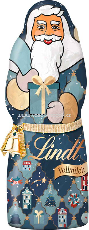 Lindt Weihnachtsmann Deko Edition, 125g (modrá)