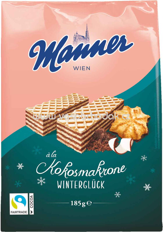 Manner Winterglück à la Kokosmakrone, 185g Manner Winterglück à la Kokosmakrone, 185g