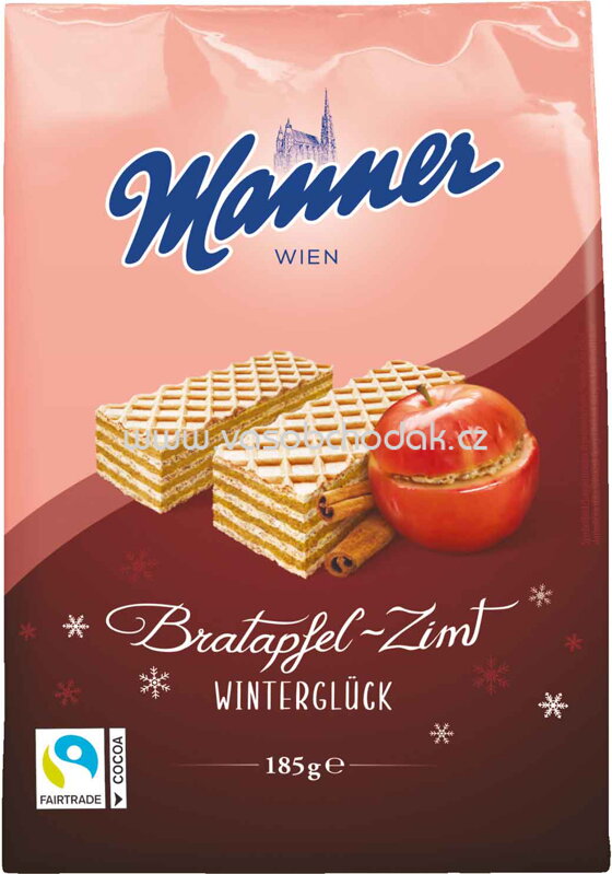 Manner Winterglück Bratapfel-Zimt, 185g Manner Winterglück Bratapfel-Zimt, 185g