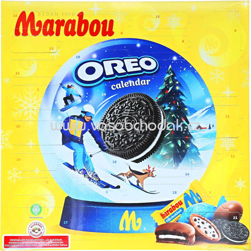 Marabou Oreo Adventskalender, 275g