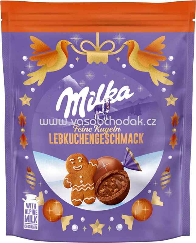 Milka Feine Kugeln Lebkuchen Geschmack, 90g
