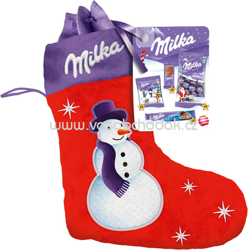 Milka Stiefel Magix Mix Schneeman, 196g