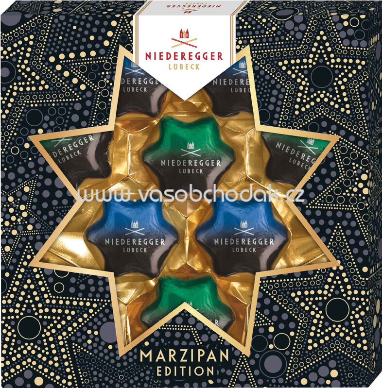 Niederegger Marzipan Edition Weihnachtssterne, 125g