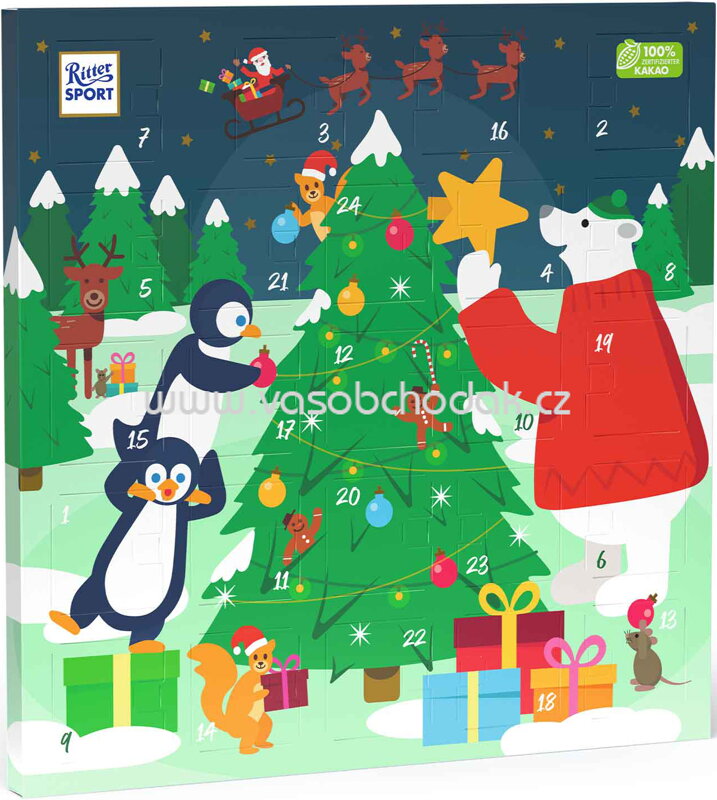 Ritter Sport Quadrat Adventskalender, 347g