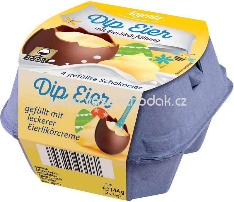 Argenta Dip Eier Eierlikör, 4 St, 144g