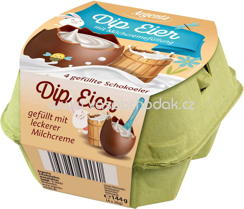 Argenta Dip Eier Milchcreme, 4x36g, 144g