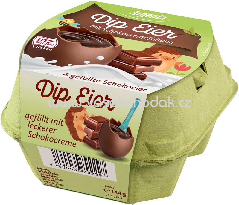 Argenta Dip Eier Kakaocreme, 4x36g, 144g