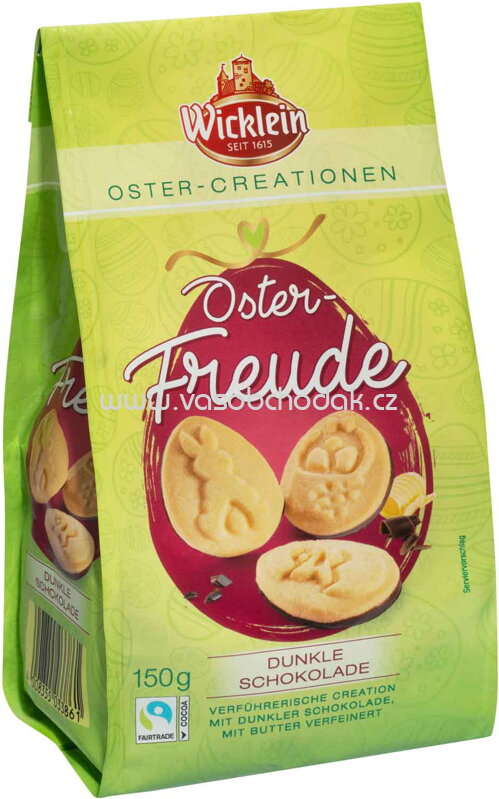 Wicklein Oster-Freude dunkle Schokolade, 150g