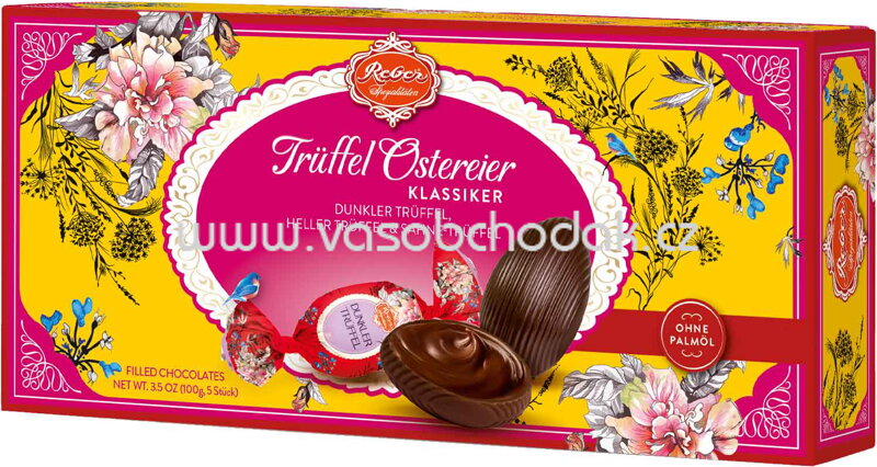 Reber Trüffel-Ostereier Klassiker, 100g