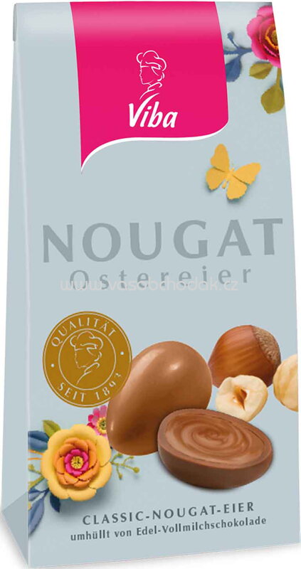 Viba Classic Nougat Eier im Beutel Flower Power, 114g