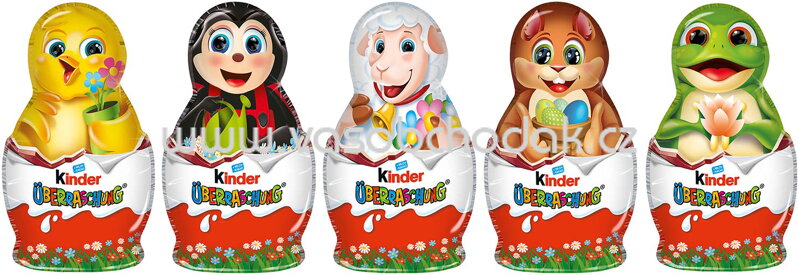 Kinder Schokolade kleine Hohlfiguren mit Überraschung, 36g
