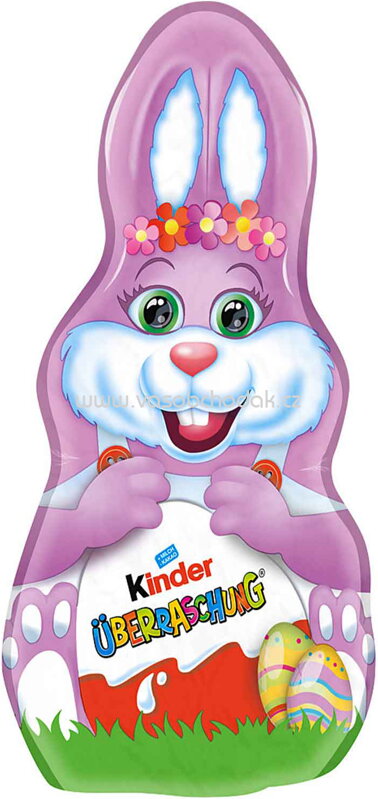 Kinder Hase mit Überraschung für Mädchen, 75g