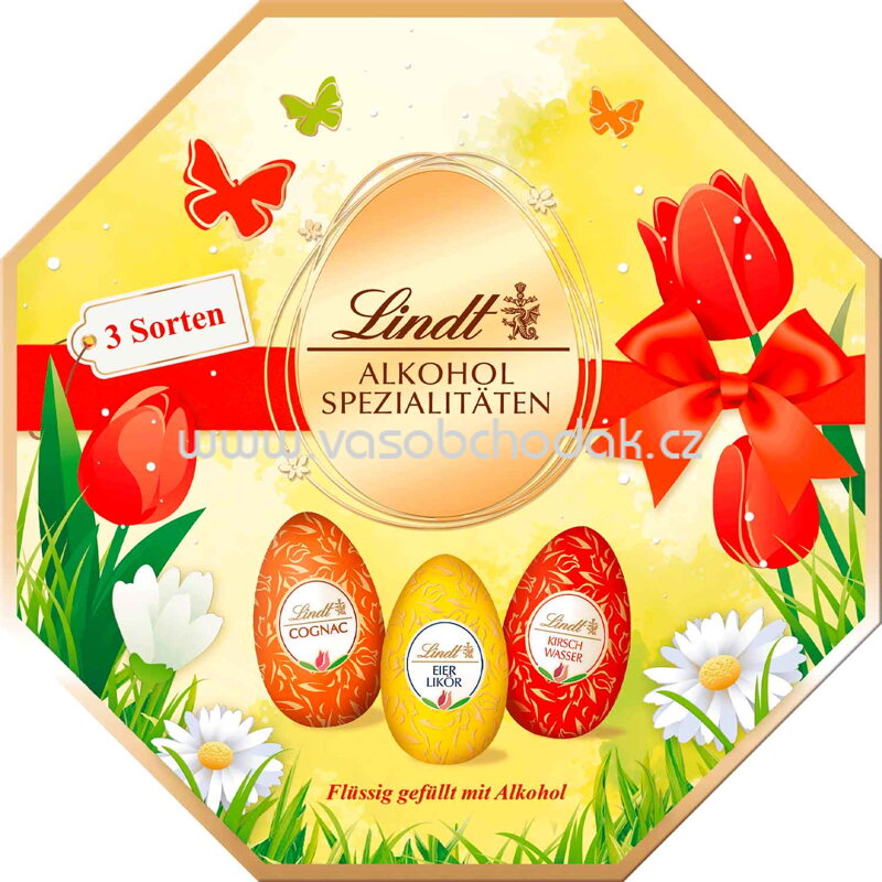 Lindt Alkohol-Spezialitäten-Eier Kassette, 144g