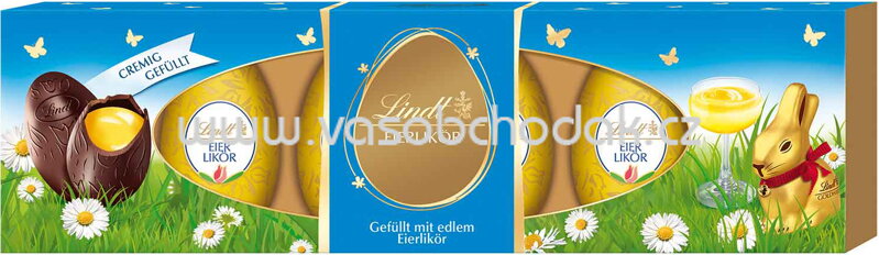 Lindt Eierlikör-Eier, 6 St, 108g