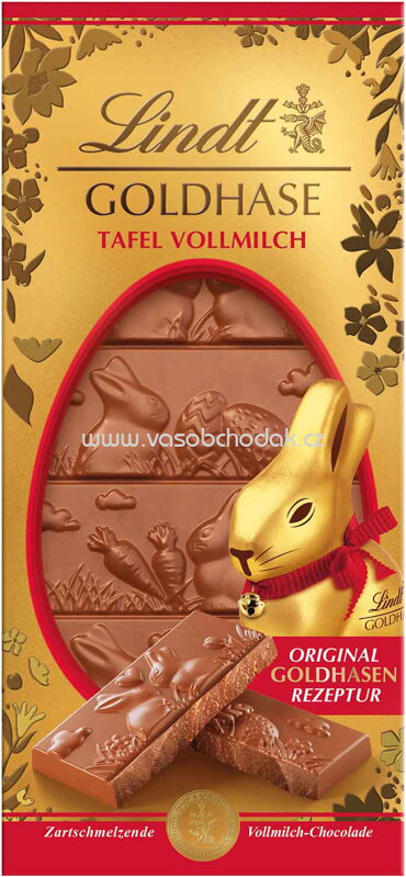 Lindt Goldhasen Tafel Vollmilch, 120g