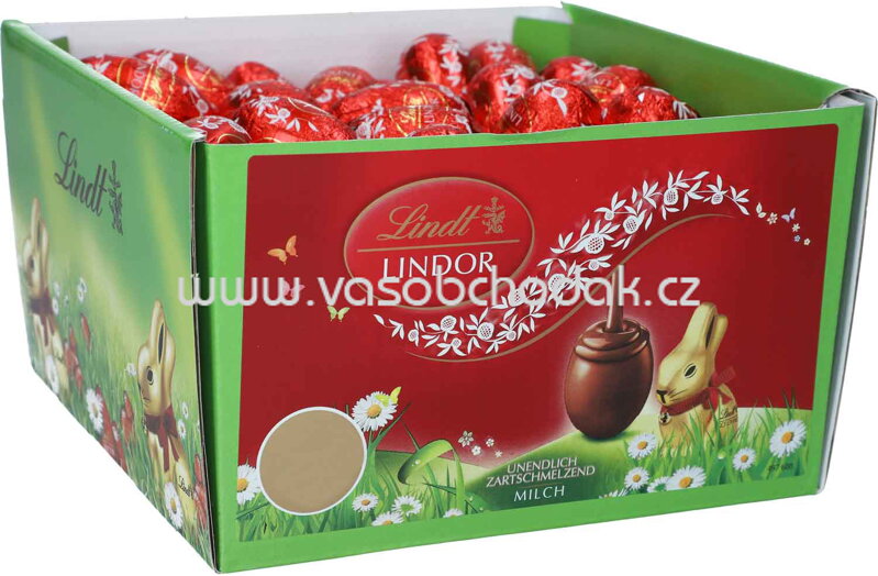 Lindt Lindor Vollmilch-Eier, 100 St, 1,8 kg