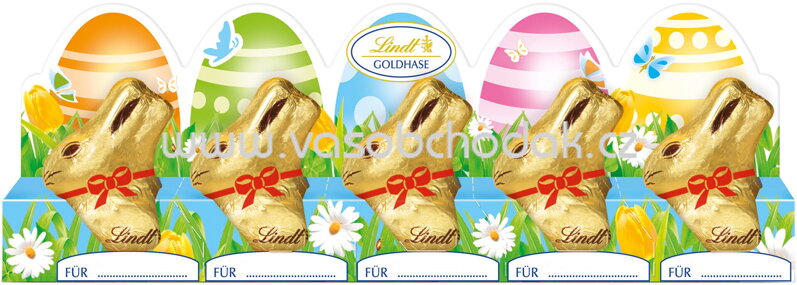 Lindt Mini-Goldhasen Ostereier mit Perforation, 50g