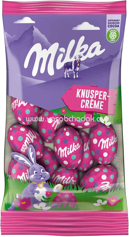 Milka Ostereier Knusper-Crème, 100g