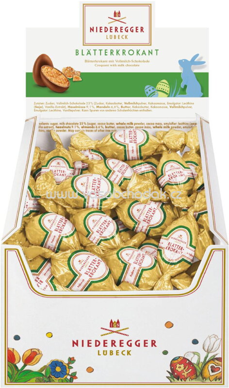 Niederegger Blätterkrokant-Eier, 95x12,5g, 1187,5g