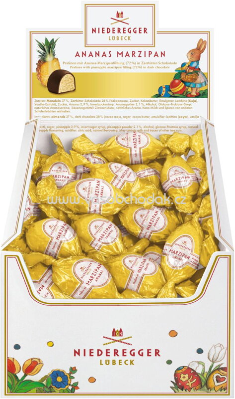 Niederegger Ananas-Marzipan-Eier, 95x12,5g, 1187,5g