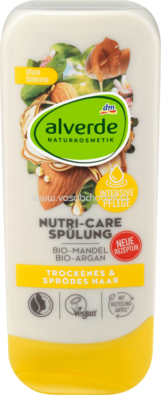 Alverde NATURKOSMETIK Spülung Nutri-Care Bio-Mandel Bio-Argan, 200 ml
