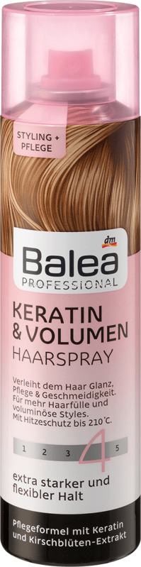 Balea Professional Haarspray Keratin & Volumen, 250 ml