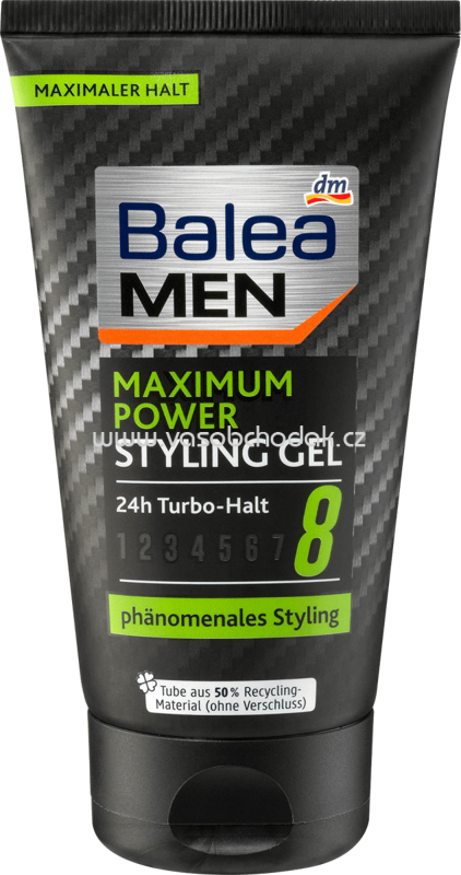 Balea MEN Styling Gel Maximum Power, 150 ml