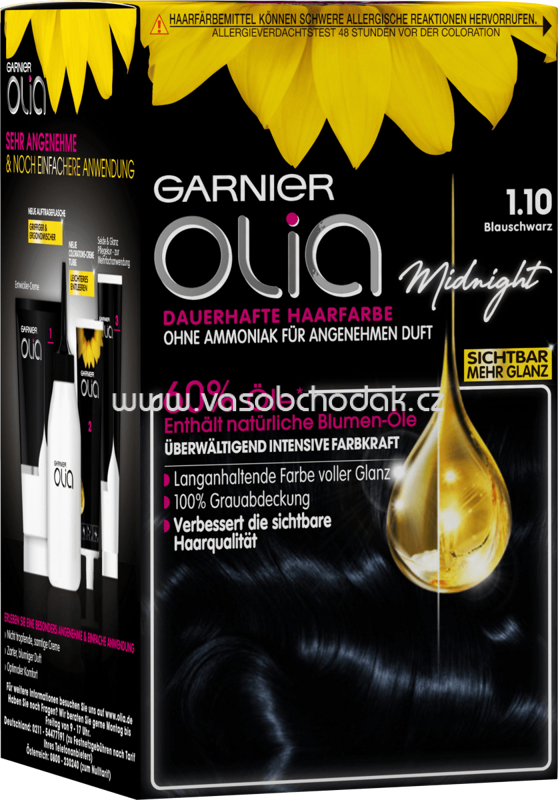 GARNIER Olia Haarfarbe Blauschwarz 1.10, 1 St GARNIER Olia Haarfarbe Blauschwarz 1.10, 1 St