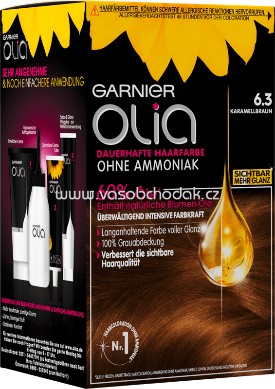 GARNIER Olia Haarfarbe Karamellbraun 6.3, 1 St