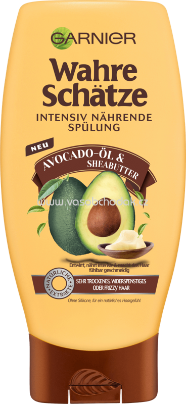 GARNIER Wahre Schätze Spülung Avocado Öl & Sheabutter, 250 ml GARNIER Wahre Schätze Spülung Avocado Öl & Sheabutter, 250 ml