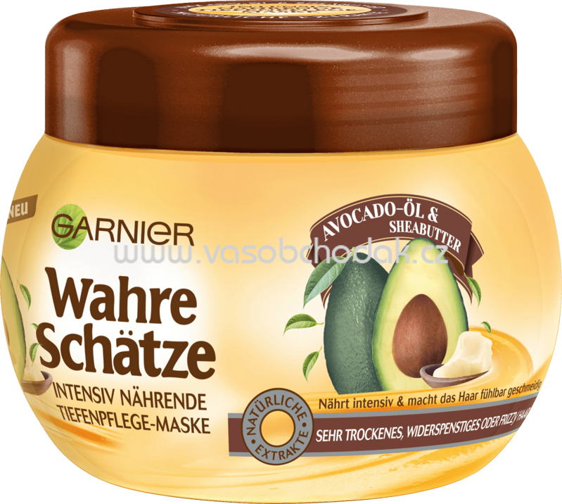 GARNIER Wahre Schätze Haarkur Avocado Öl & Sheabutter, 300 ml