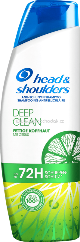 head&shoulders Shampoo Deep Clean fettige Kopfhaut mit Zitrus, 250 ml