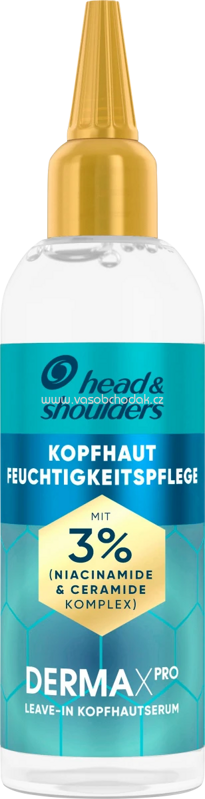 head&shoulders Leave-In Serum Derma x Pro Kopfhaut-Feuchtigkeitspflege, 145 ml