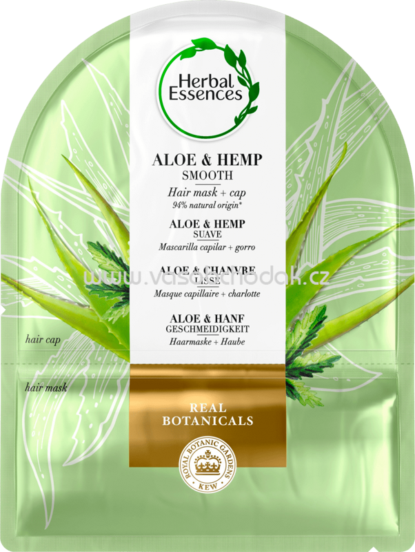 Herbal Essences Haarmaske ALOE & HEMP SMOOTH, Hair mask + cap, 20 ml Herbal Essences Haarmaske ALOE & HEMP SMOOTH, Hair mask + cap, 20 ml