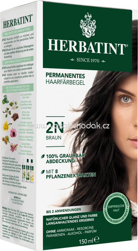 Herbatint Haarfarbe Gel Braun 2N, 1 St Herbatint Haarfarbe Gel Braun 2N, 1 St