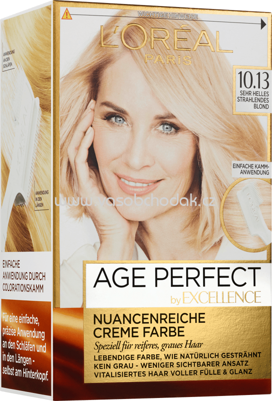 L'ORÉAL Paris Age Perfect Haarfarbe Sehr Helles Strahlendes Blond 10.13, 1 St L'ORÉAL Paris Age Perfect Haarfarbe Sehr Helles Strahlendes Blond 10.13, 1 St