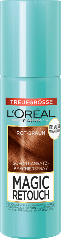 L'ORÉAL Paris Magic Retouch Ansatzspray Rot bis Braun, 90 ml L'ORÉAL Paris Magic Retouch Ansatzspray Rot bis Braun, 90 ml