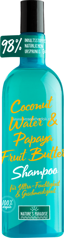 Nature’s Paradise Shampoo Feuchtigkeit und Geschmeidigkeit COCONUT & PAPAYA, 375 ml