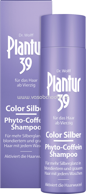 Plantur 39 Shampoo Phyto-Coffein Color Silber, 250 ml