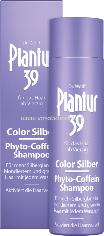 Plantur 39 Shampoo Phyto-Coffein Color Silber, 250 ml Plantur 39 Shampoo Phyto-Coffein Color Silber, 250 ml