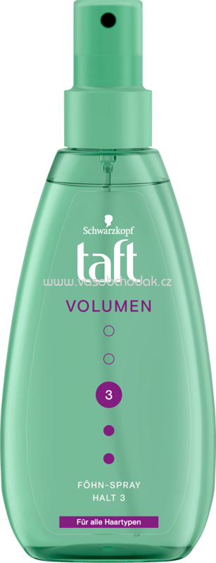 Schwarzkopf 3 Wetter taft Föhn-Spray VOLUMEN, für alle Haartypen, 150 ml Schwarzkopf 3 Wetter taft Föhn-Spray VOLUMEN, für alle Haartypen, 150 ml