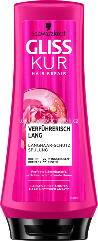 Schwarzkopf Gliss Kur Conditioner Verfüherisch Lang, 200 ml