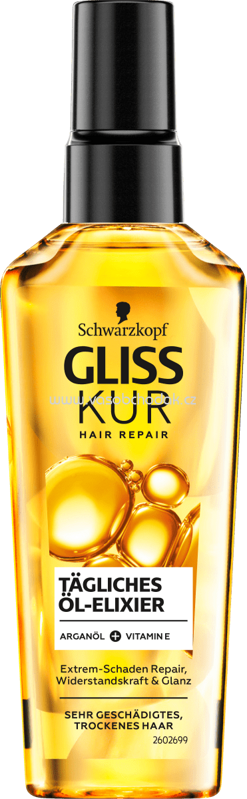 Schwarzkopf Gliss Kur Haaröl Tägliches Öl Elixier, 75 ml