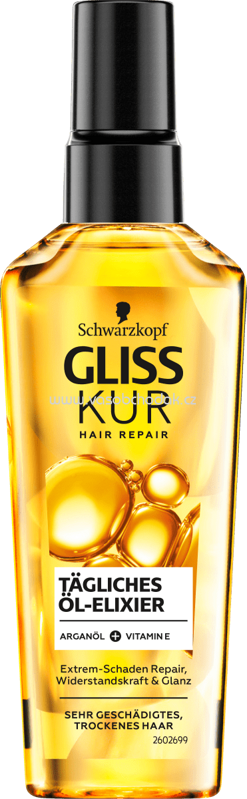 Schwarzkopf Gliss Kur Haaröl Tägliches Öl Elixier, 75 ml Schwarzkopf Gliss Kur Haaröl Tägliches Öl Elixier, 75 ml